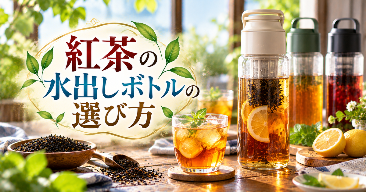 紅茶の水出しに最適なボトルの選び方と使い方｜失敗しない選び方＆おすすめ商品で夏のティータイムを格上げ