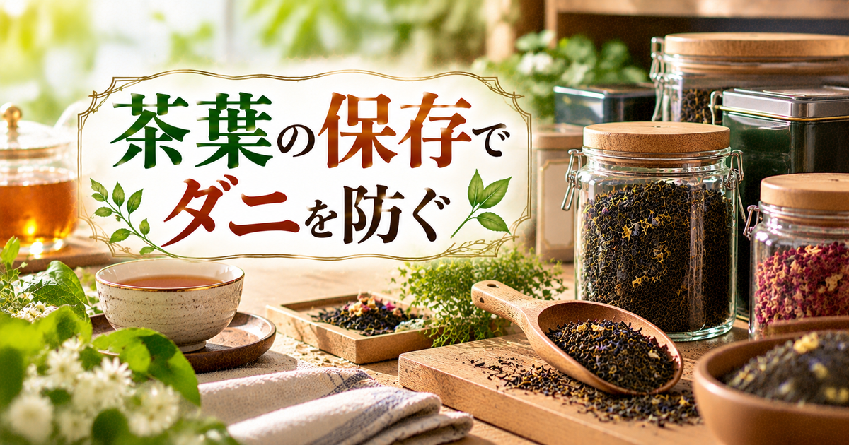 茶葉の保存でダニを防ぐポイント｜安全で美味しく楽しむための徹底ダニ対策と長持ちテクニック