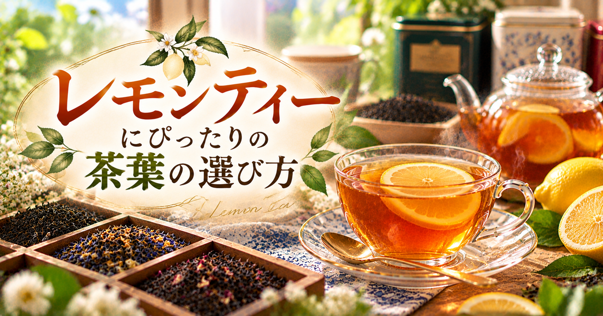 レモンティーにぴったりの茶葉の選び方｜美味しさを引き出すおすすめ種類＆プロの活用法