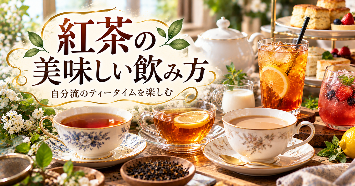 紅茶の美味しい飲み方を徹底解説｜初心者でも自分流ティータイムを楽しめるコツとアレンジレシピ