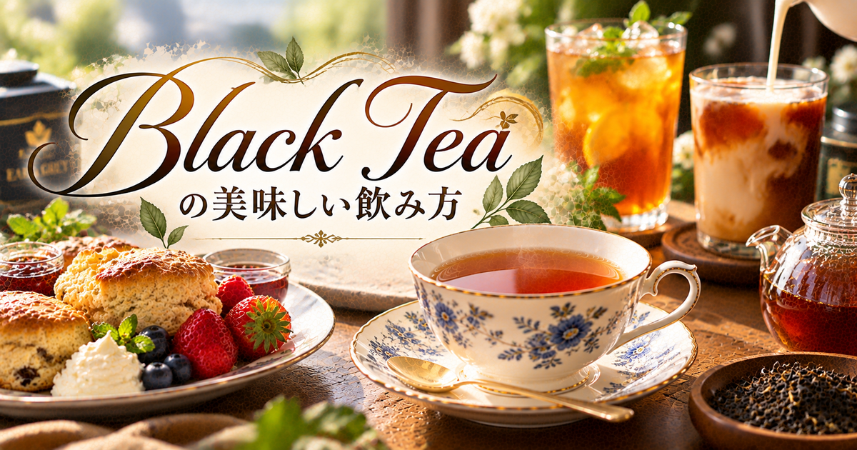 ブラックティーの美味しい飲み方を徹底ガイド｜初心者から上級者まで楽しめるアレンジと選び方のコツ